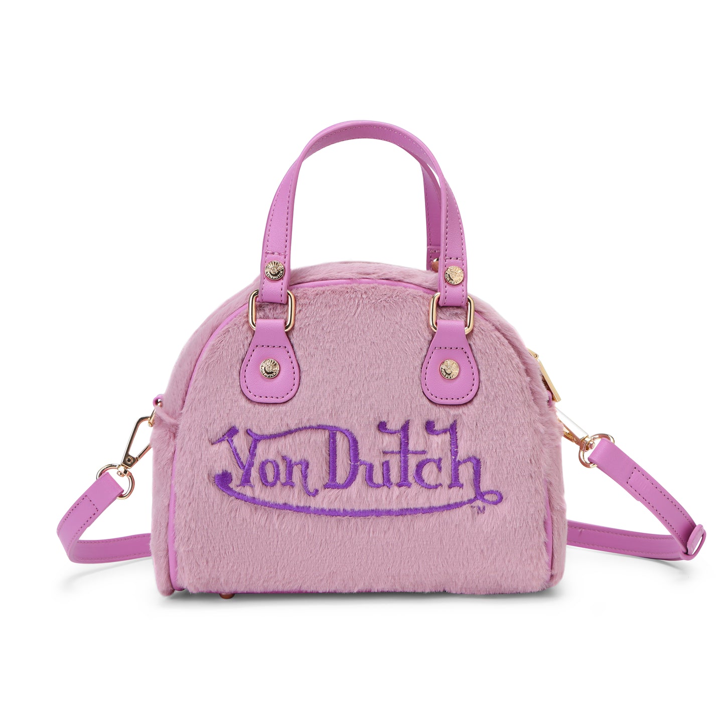 Pink and Purple Furry Bowling Bag