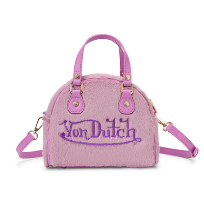 Pink and Purple Furry Bowling Bag