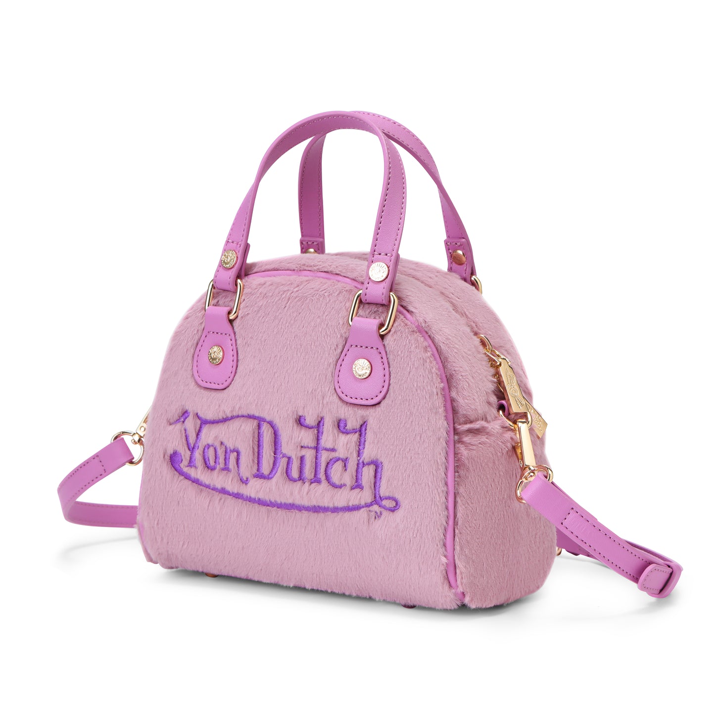 Pink and Purple Furry Bowling Bag