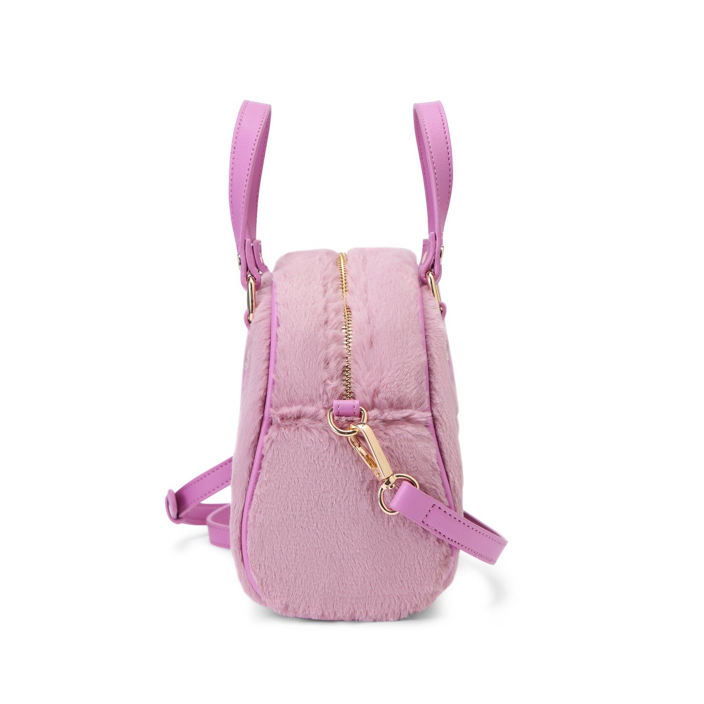 Pink and Purple Furry Bowling Bag