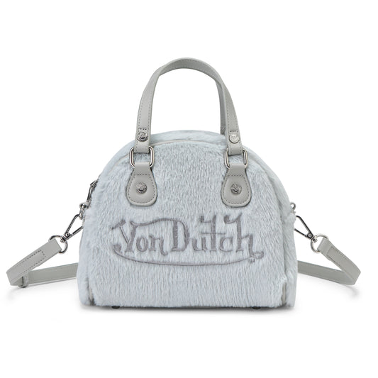 Powder Blue Furry Bowling Bag