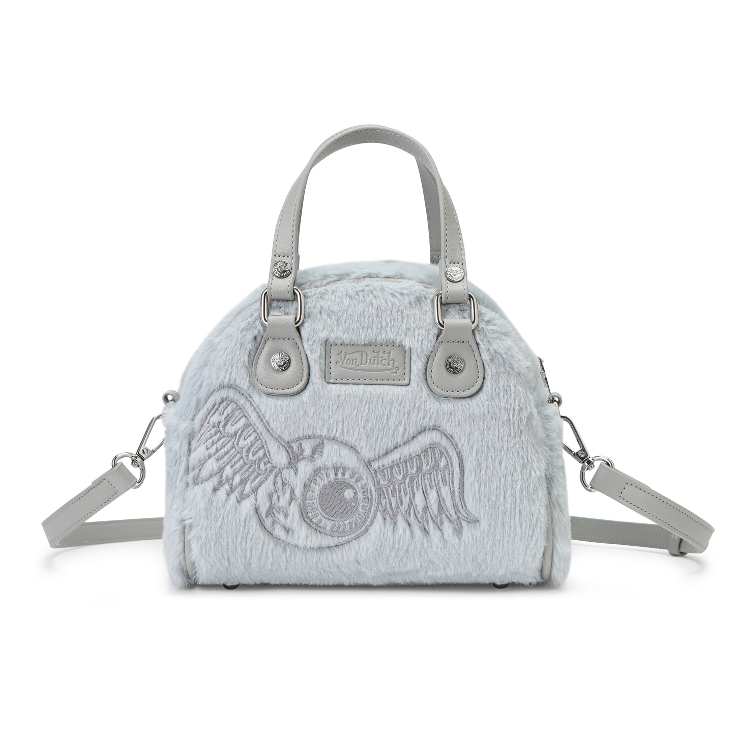 Powder Blue Furry Bowling Bag