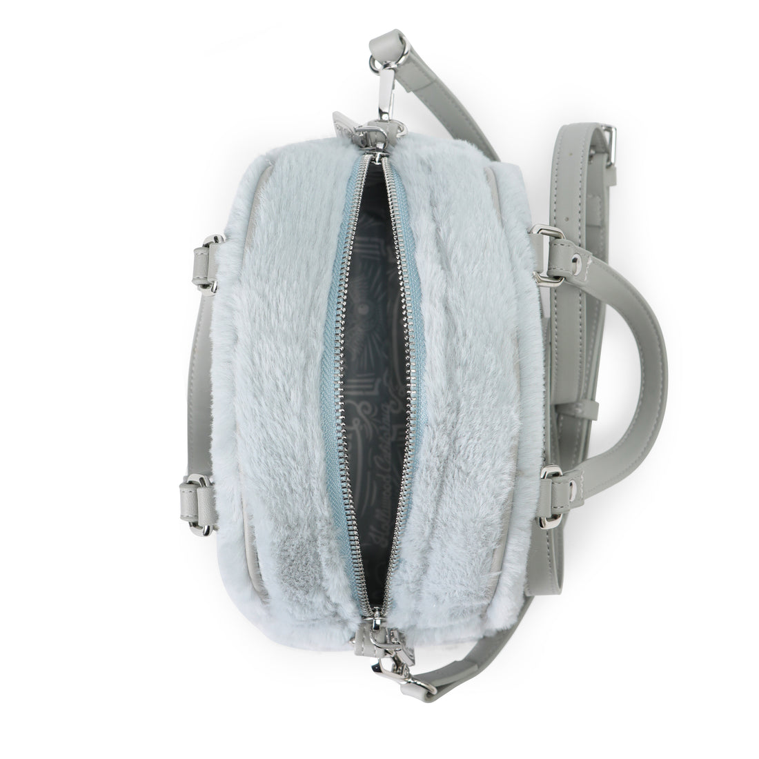 Powder Blue Furry Bowling Bag