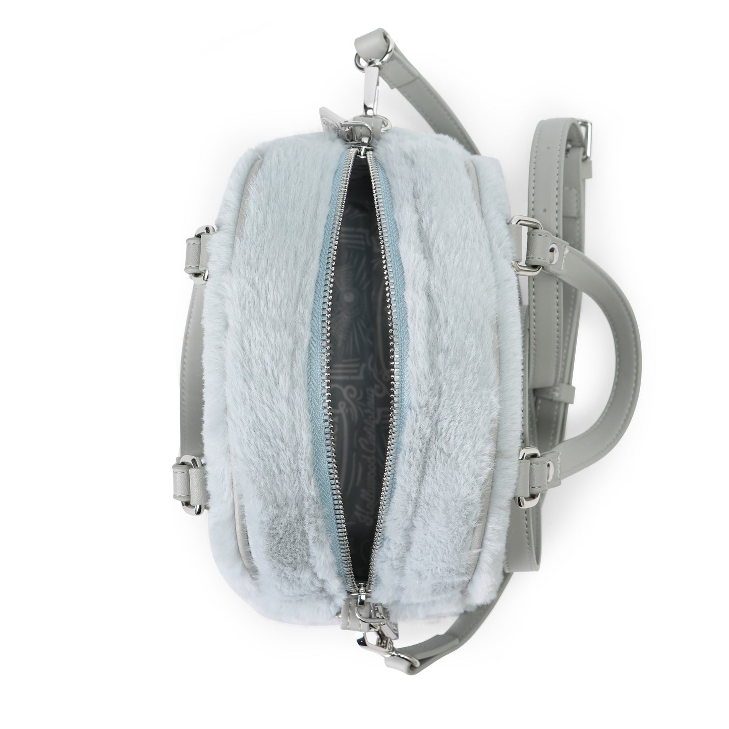 Powder Blue Furry Bowling Bag