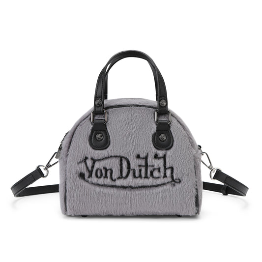 Grey Furry Bowling Bag