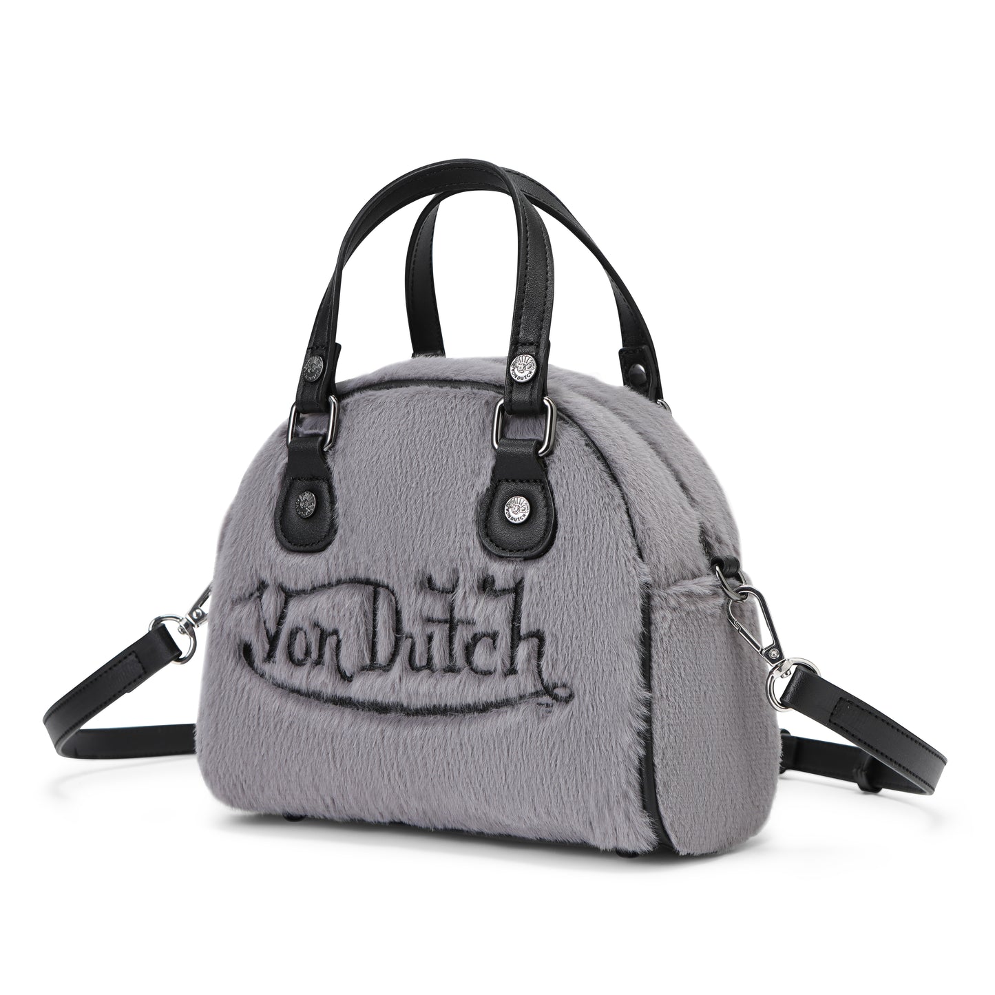 Grey Furry Bowling Bag
