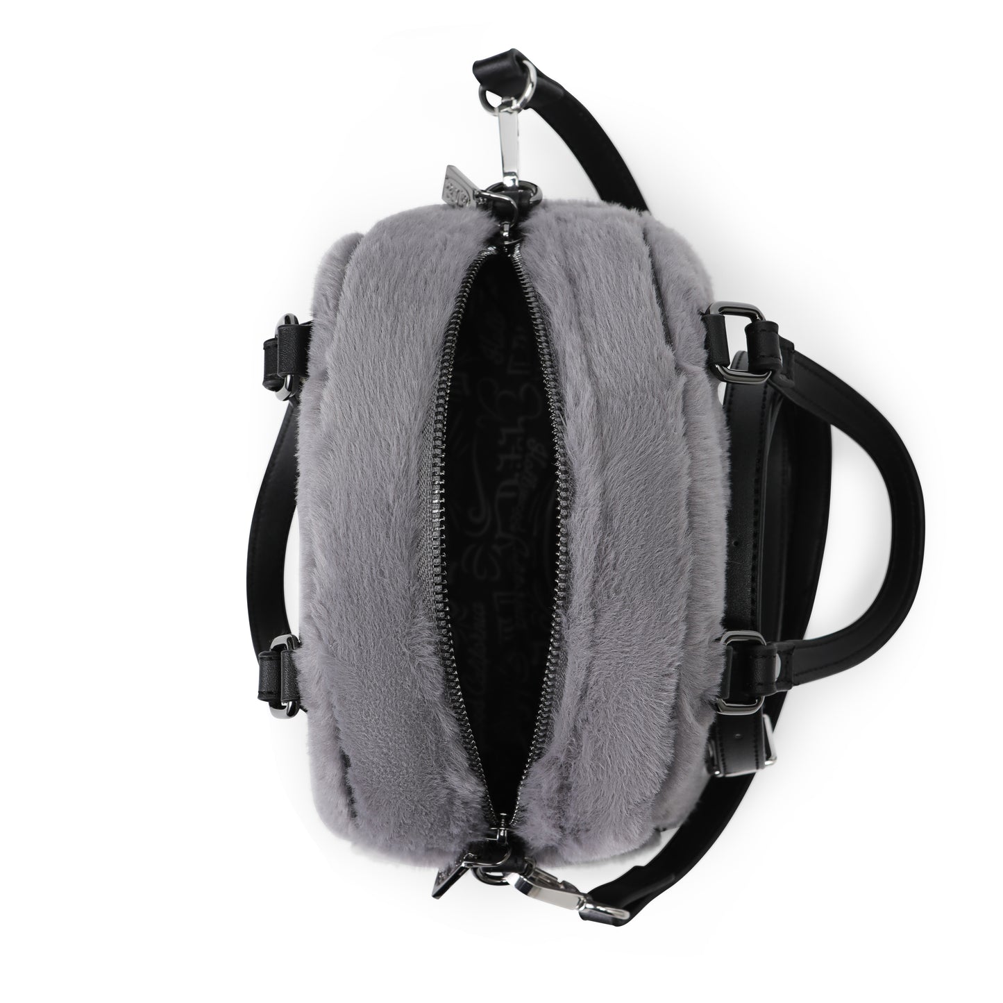 Grey Furry Bowling Bag