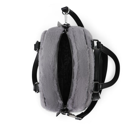 Grey Furry Bowling Bag