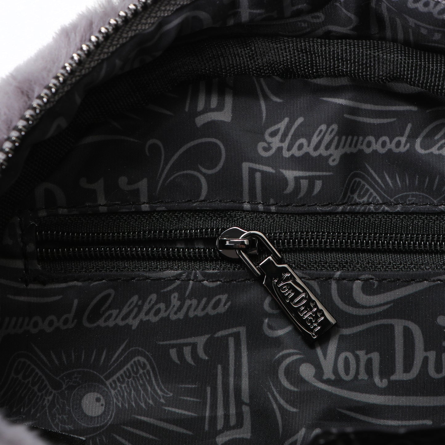 Grey Furry Bowling Bag