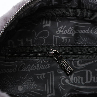 Grey Furry Bowling Bag