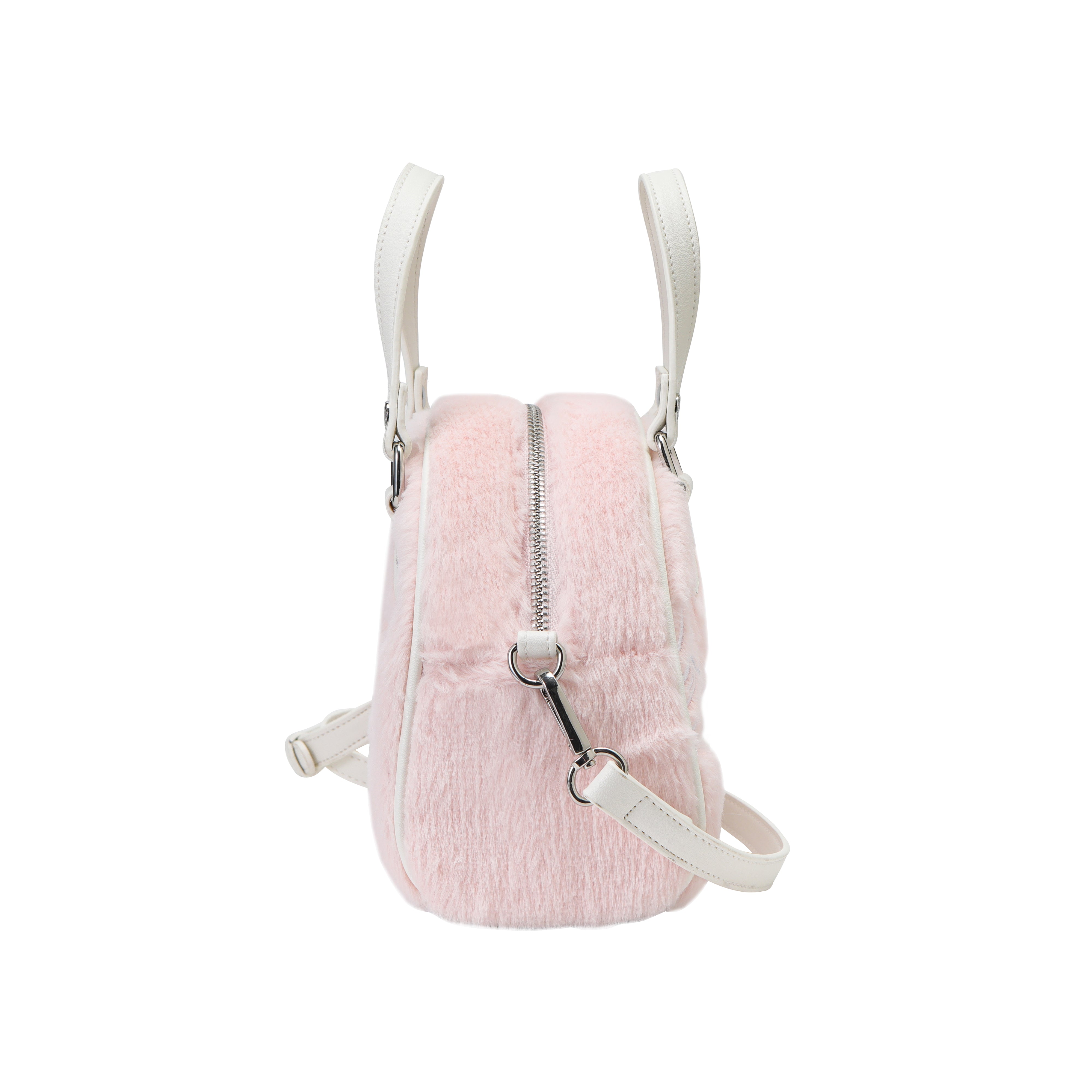 Baby Pink Furry Bowling Bag | Von Dutch