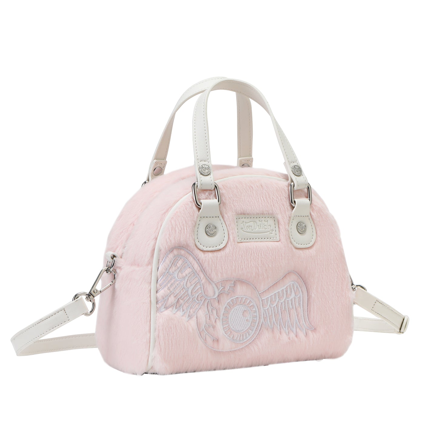 Baby Pink Furry Bowling Bag