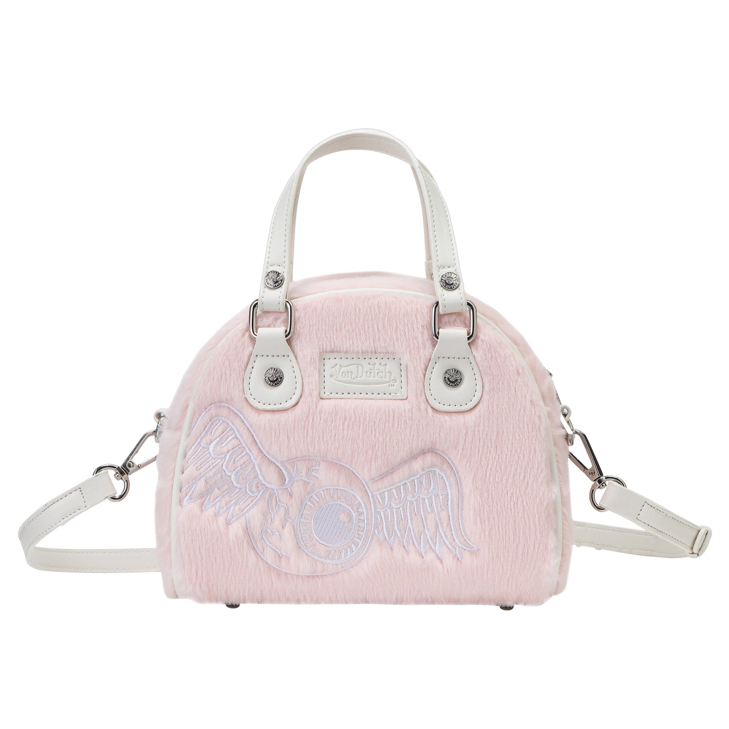 Baby Pink Furry Bowling Bag