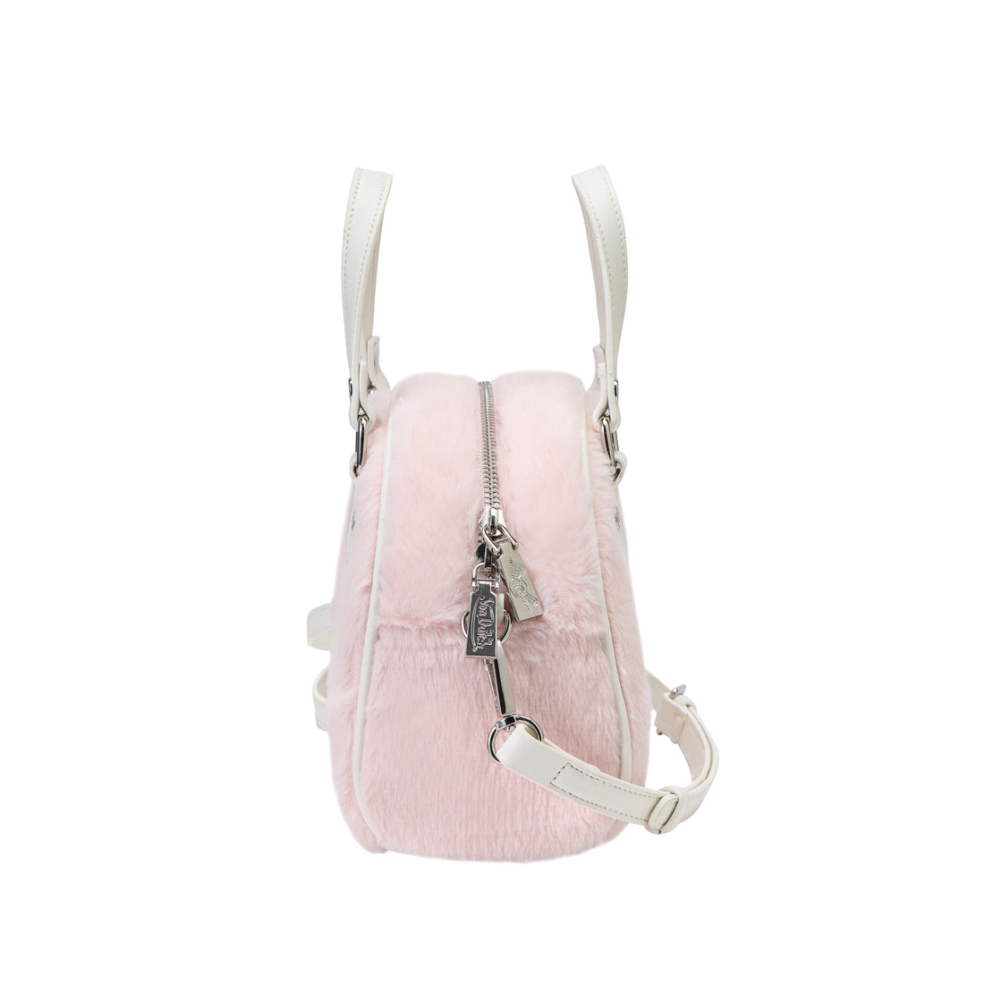 Baby Pink Furry Bowling Bag