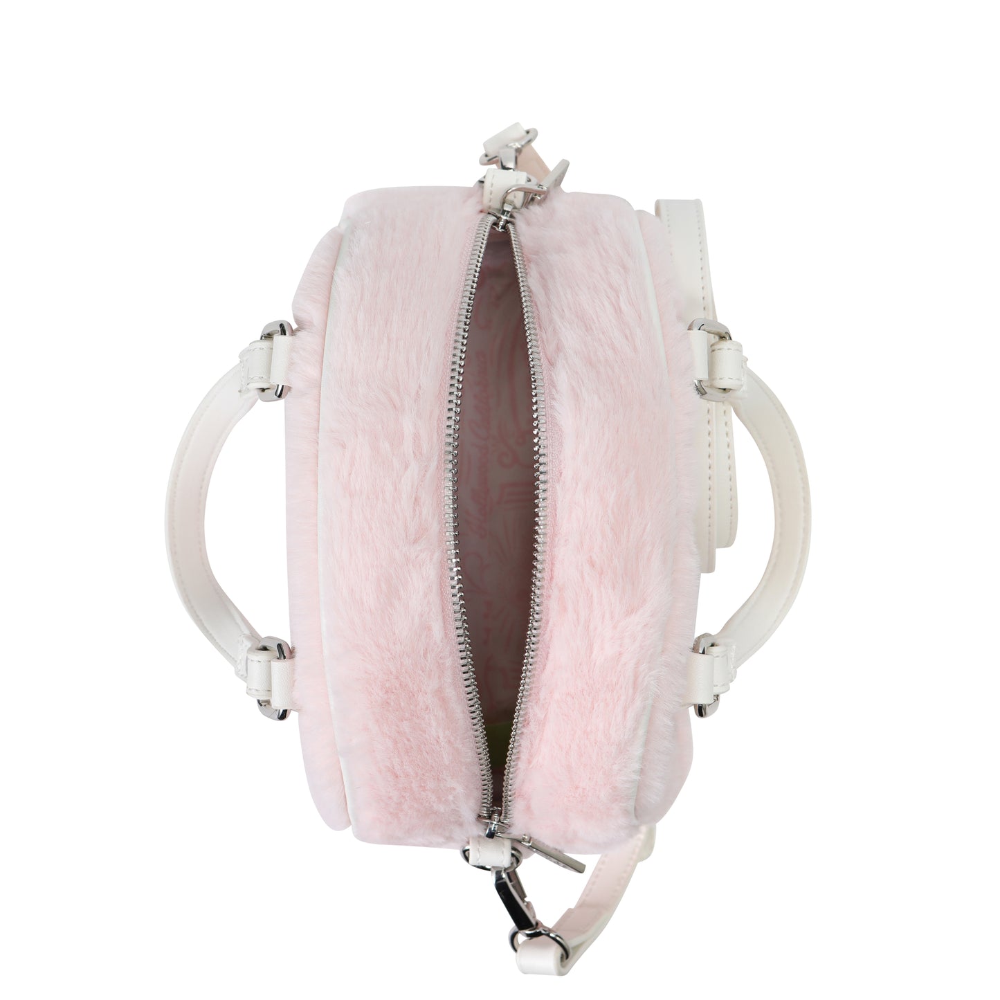 Baby Pink Furry Bowling Bag