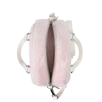 Baby Pink Furry Bowling Bag