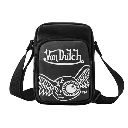 Men's Flying Eye Crossbody Bag - Black