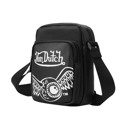 Men's Flying Eye Crossbody Bag - Black
