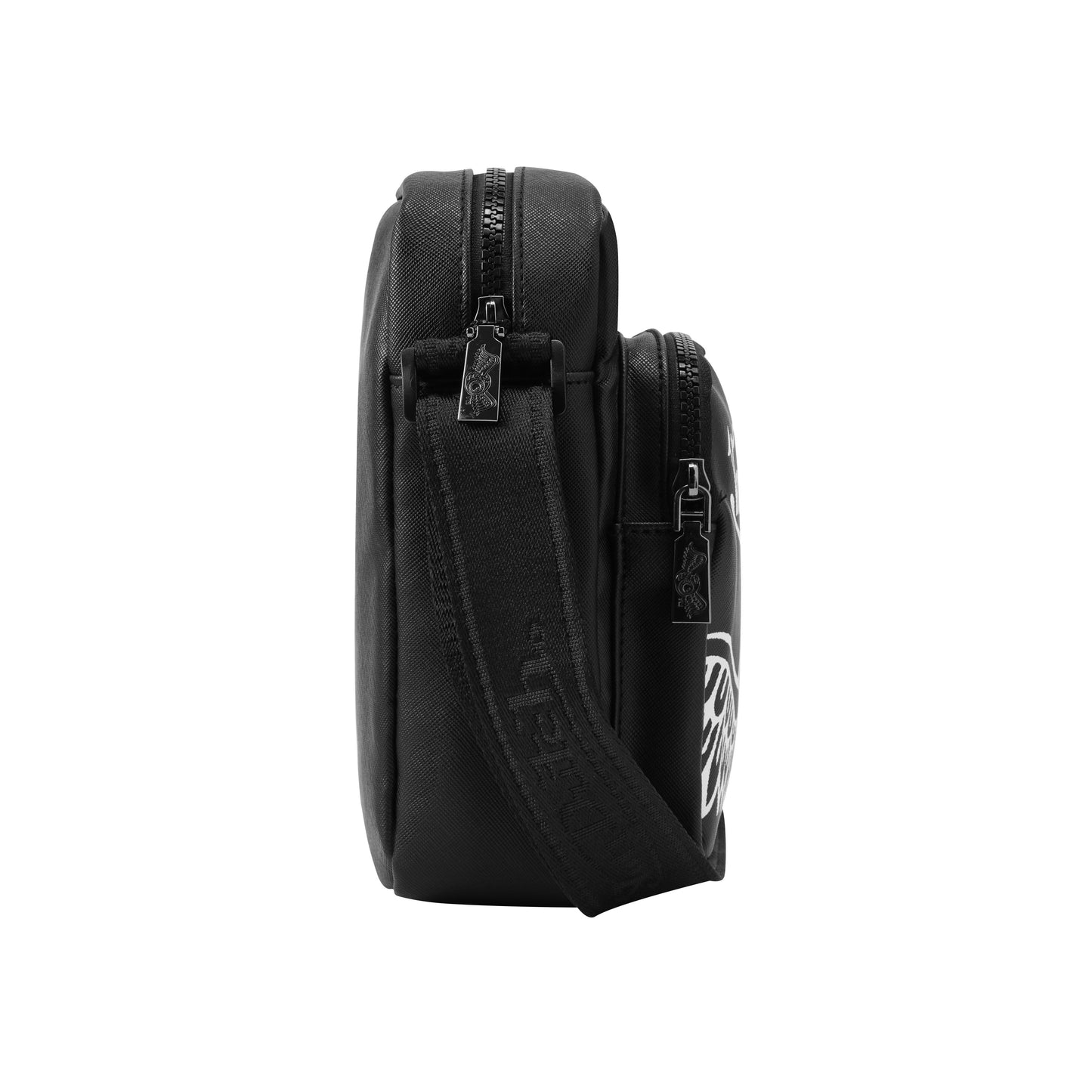 Men's Flying Eye Crossbody Bag - Black