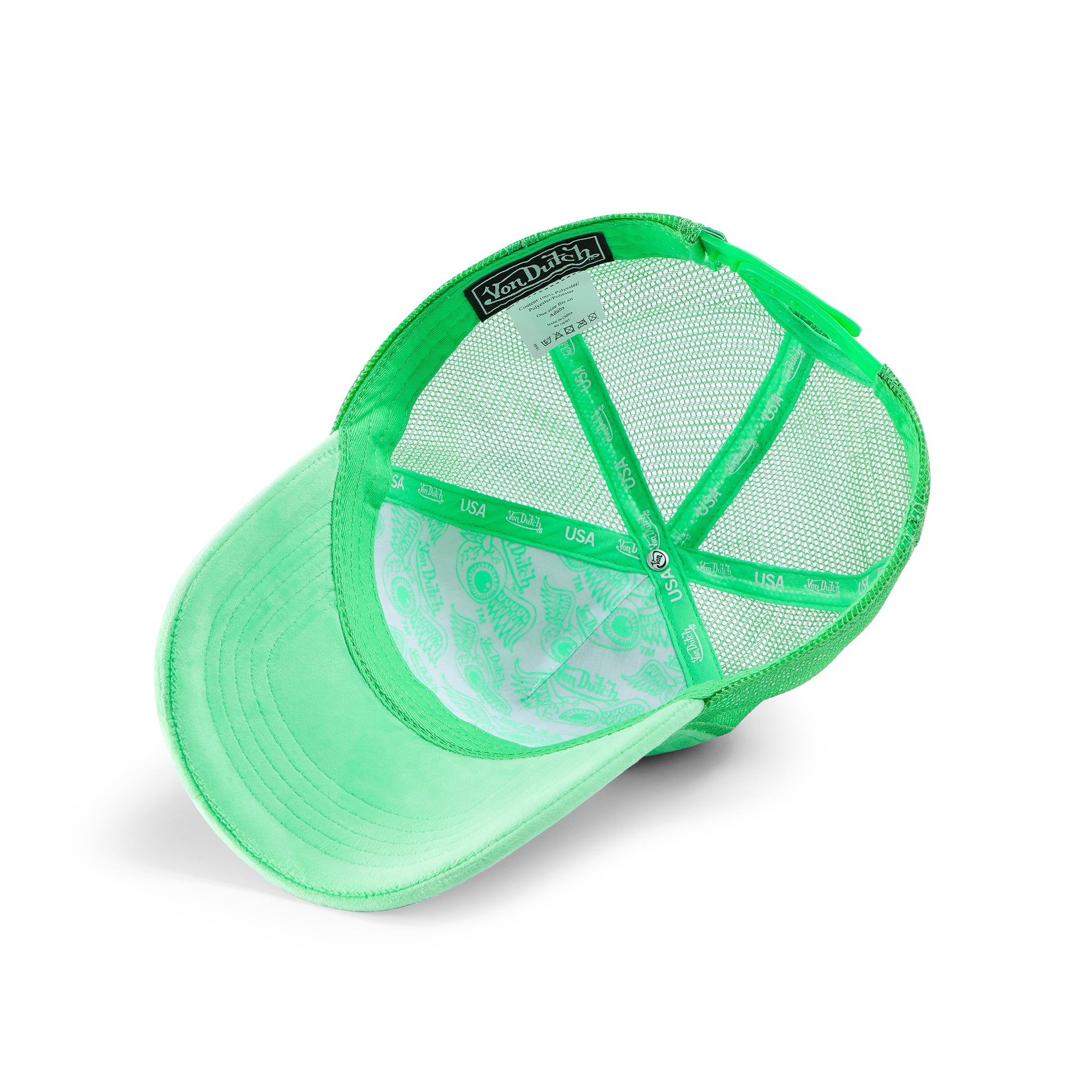 Lime Velvet Trucker