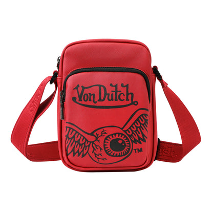 Men's Flying Eye Crossbody Bag - Red
