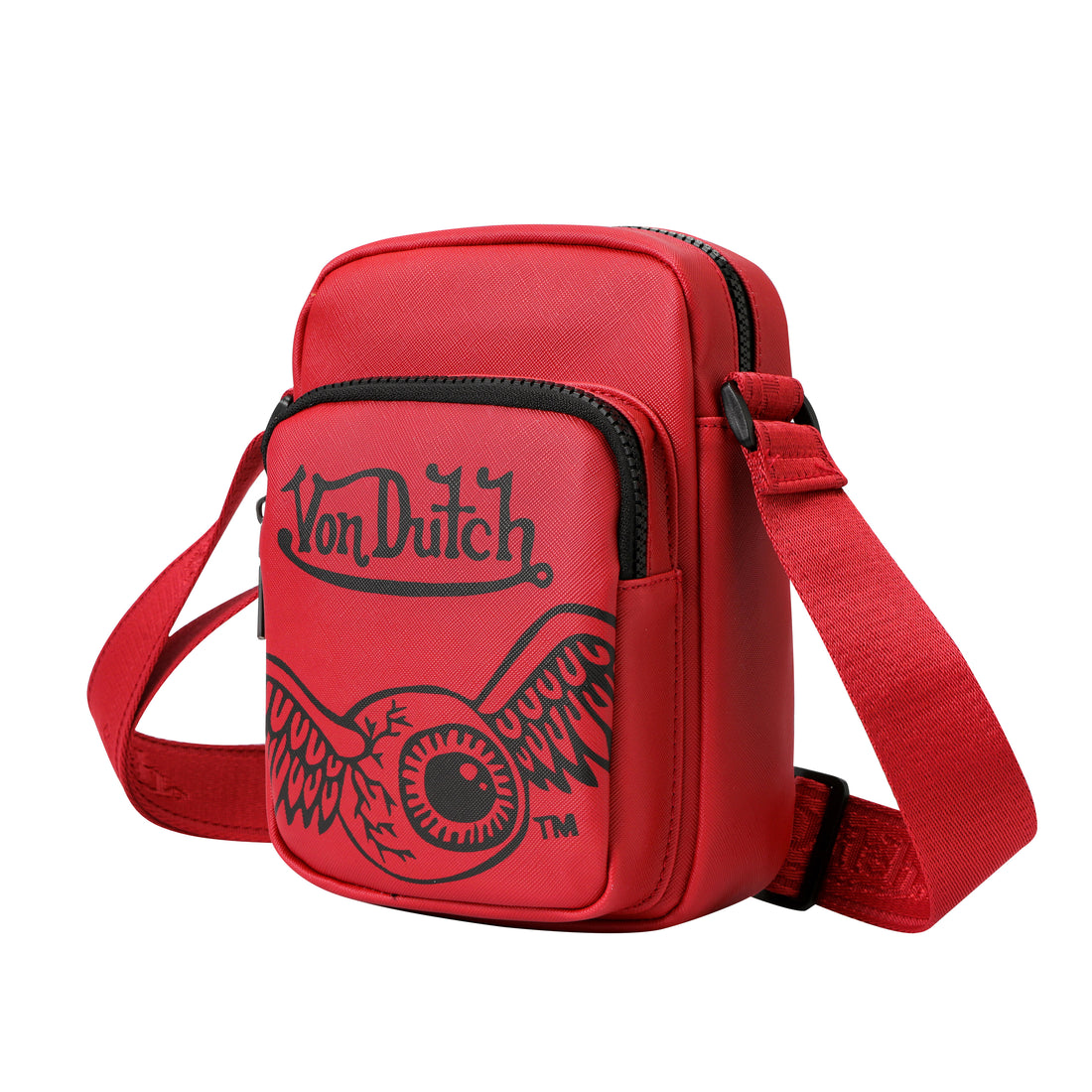 Men's Flying Eye Crossbody Bag - Red — image 4