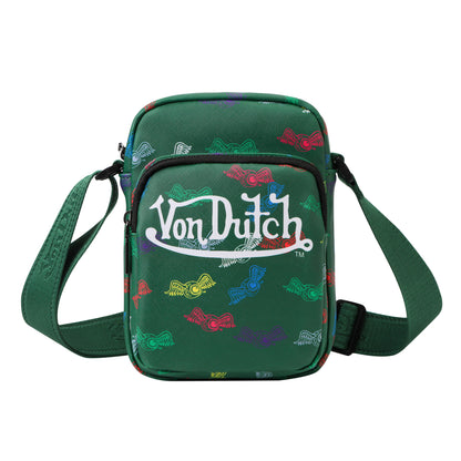 Men's Neon Logo Crossbody Bag - Green
