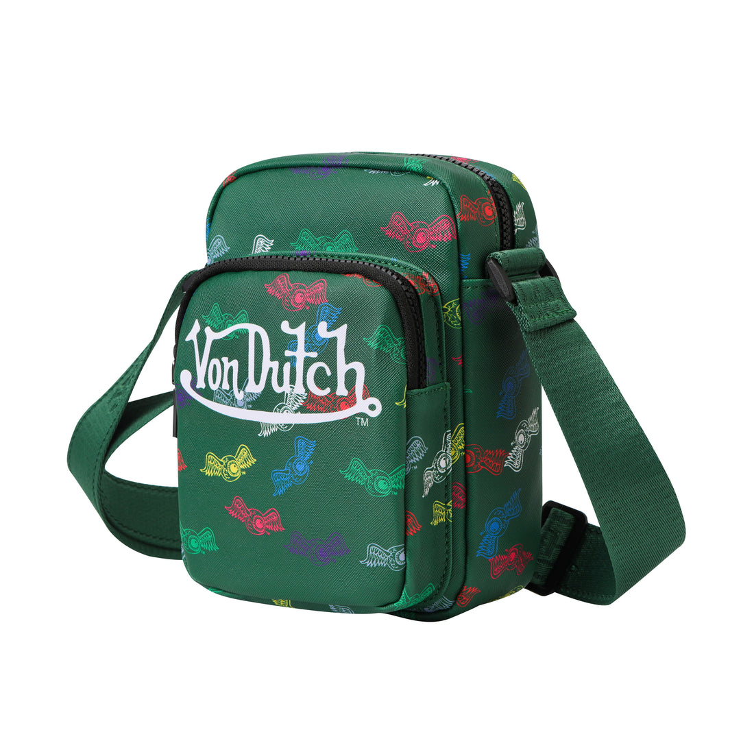 Men's Neon Logo Crossbody Bag - Green — image 3