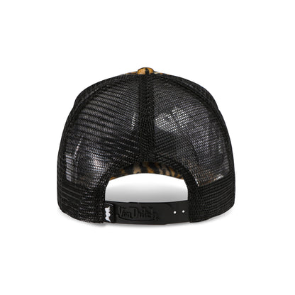 Tiger Stripe Velvet Trucker Hat