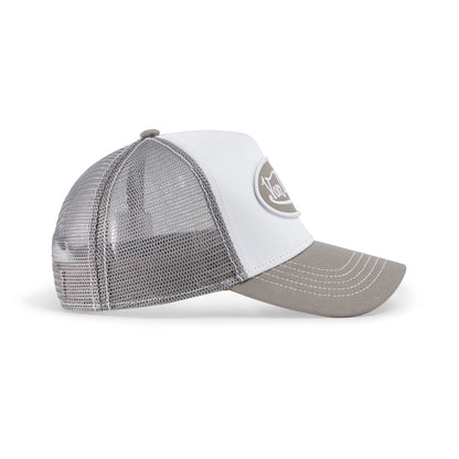 Light Grey & White Trucker Hat