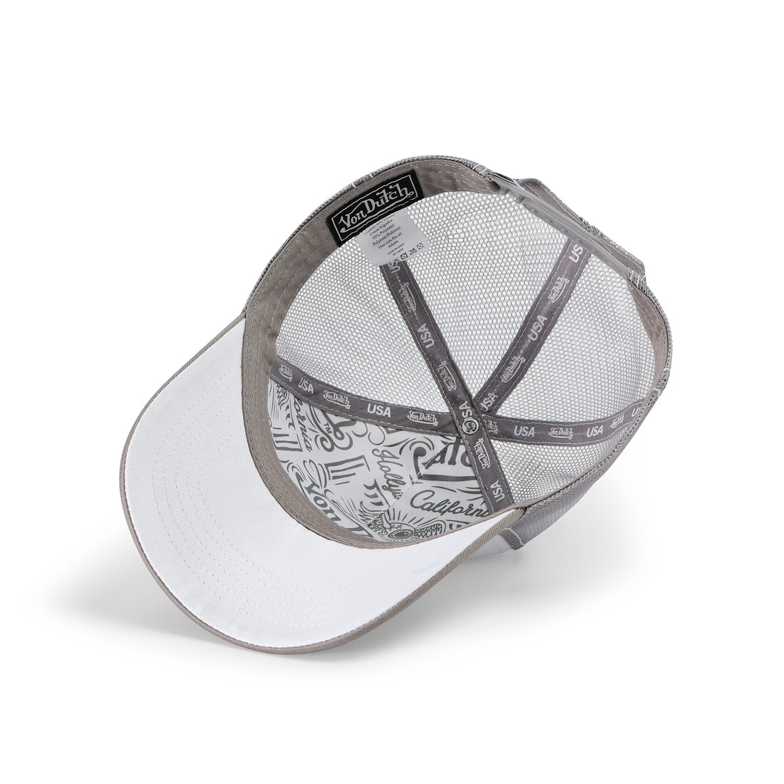 Light Grey & White Trucker Hat