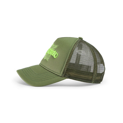 Foam Chopper Trucker Hat - Olive Green