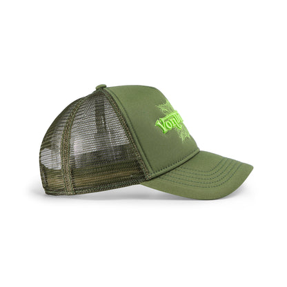 Foam Chopper Trucker Hat - Olive Green