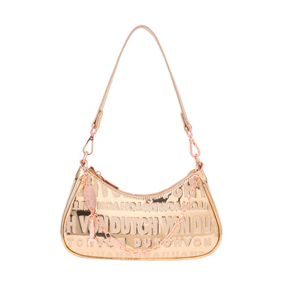 Rose Gold Reflective Shoulder Bag
