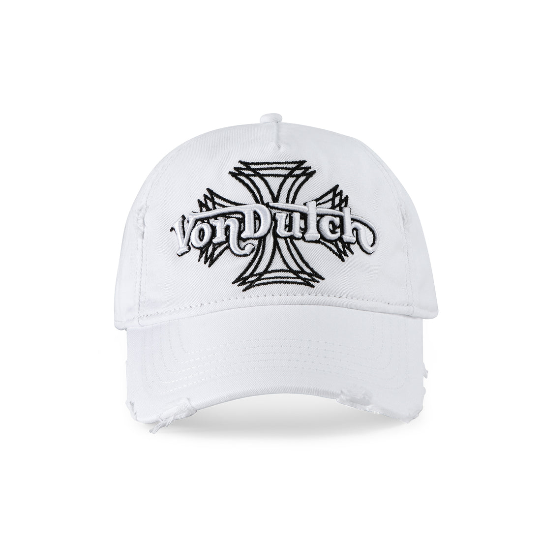 MotoCross Strapback Hat - White — image 1