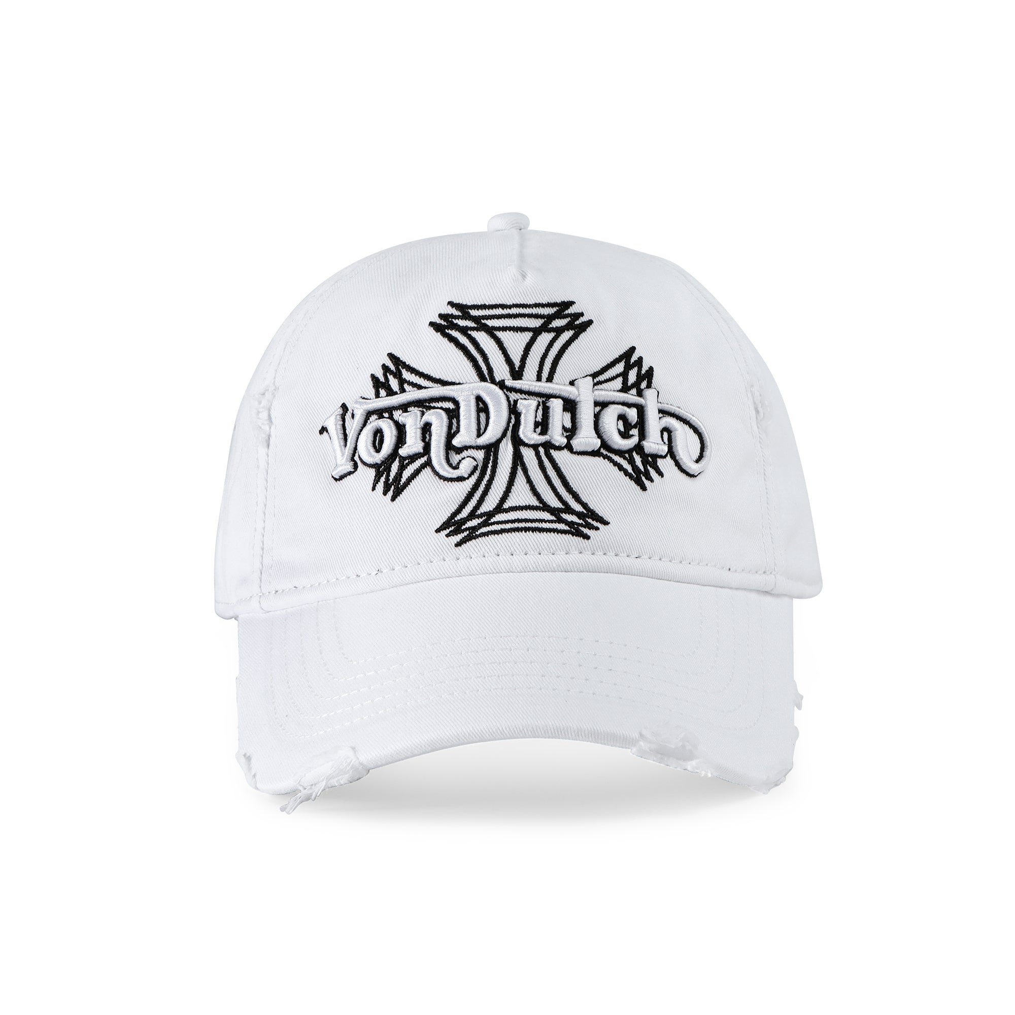 Von Dutch MotoCross Strapback Hat - White