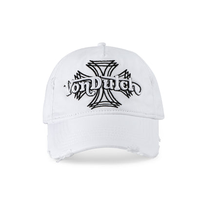 MotoCross Strapback Hat - White