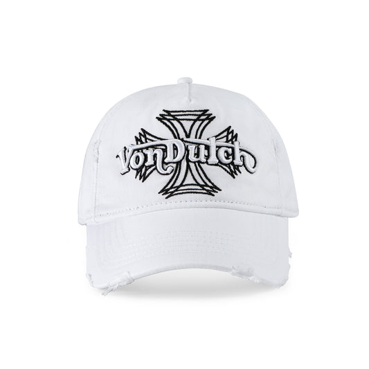 MotoCross Strapback Hat - White