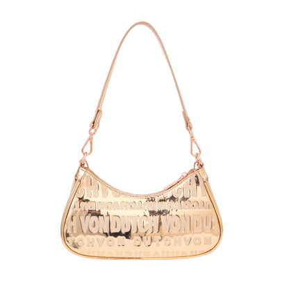 Rose Gold Reflective Shoulder Bag