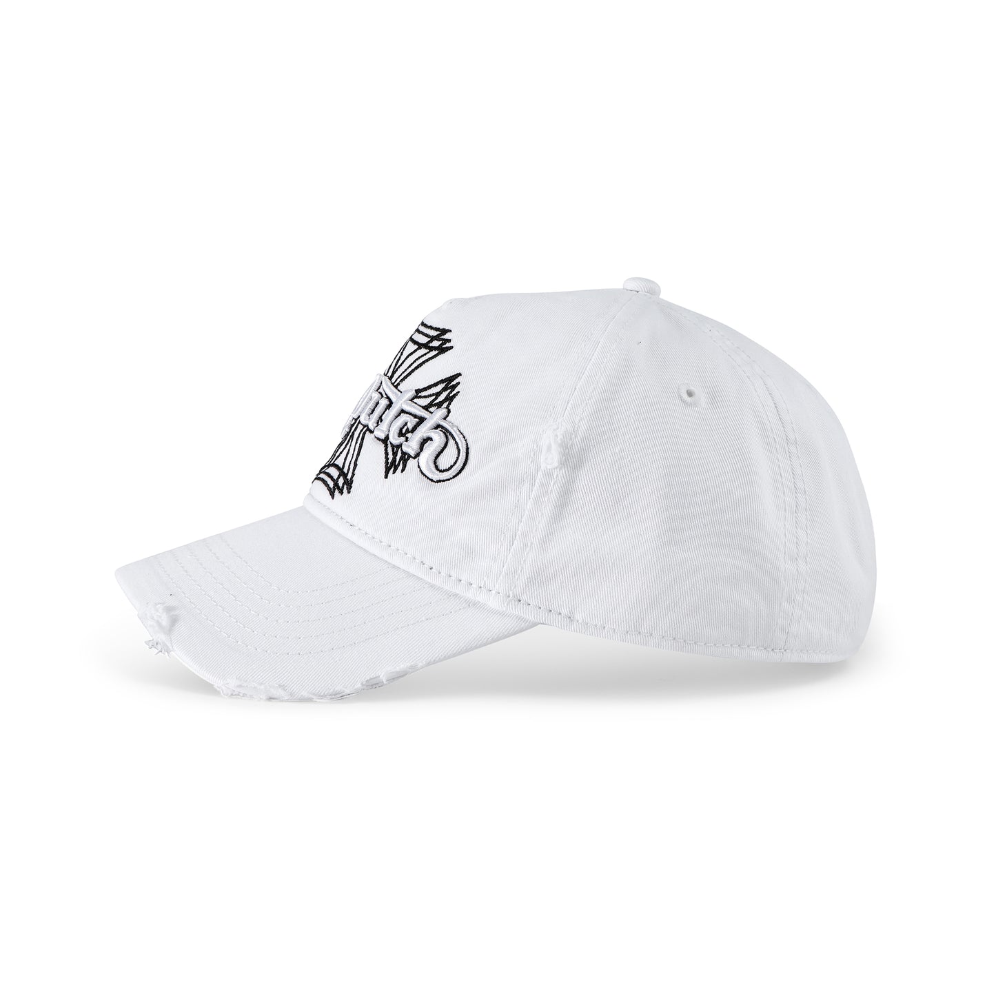 MotoCross Strapback Hat - White
