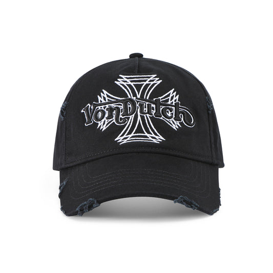 MotoCross Strapback Hat - Black & White