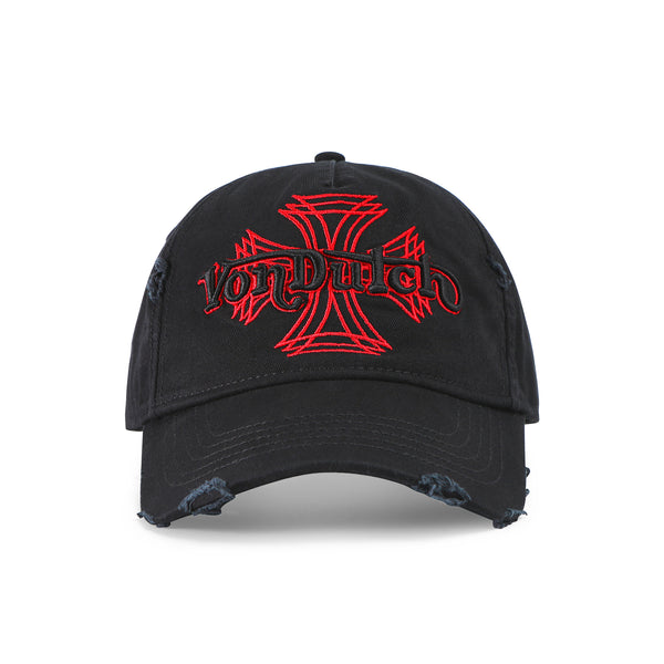 MotoCross Strapback Hat - Black & Red – Von Dutch
