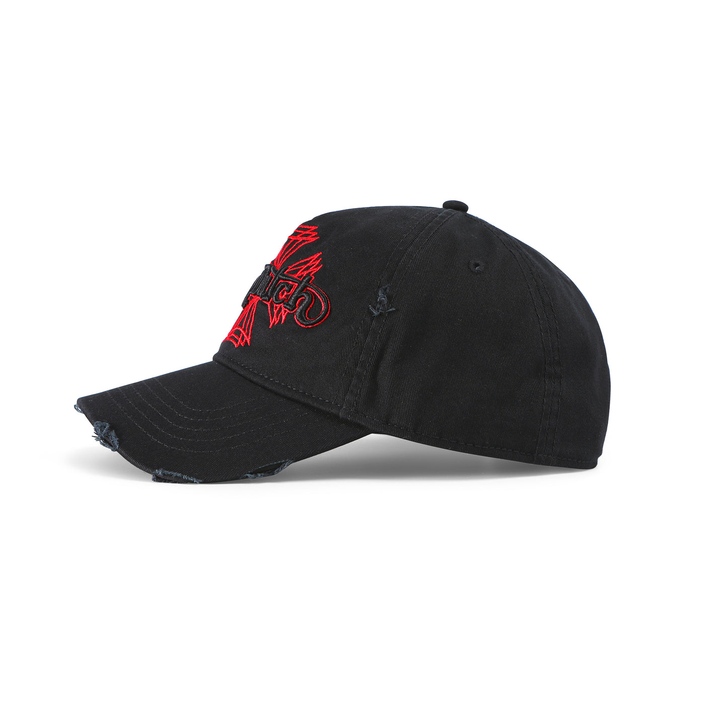 Von Dutch MotoCross Strapback Hat - Black & Red
