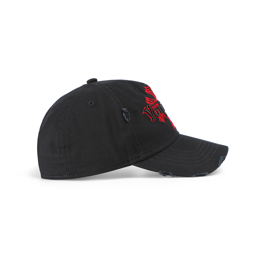 MotoCross Strapback Hat - Black & Red — image 4