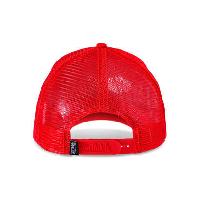 Foam Chopper Trucker Hat - Red & Black