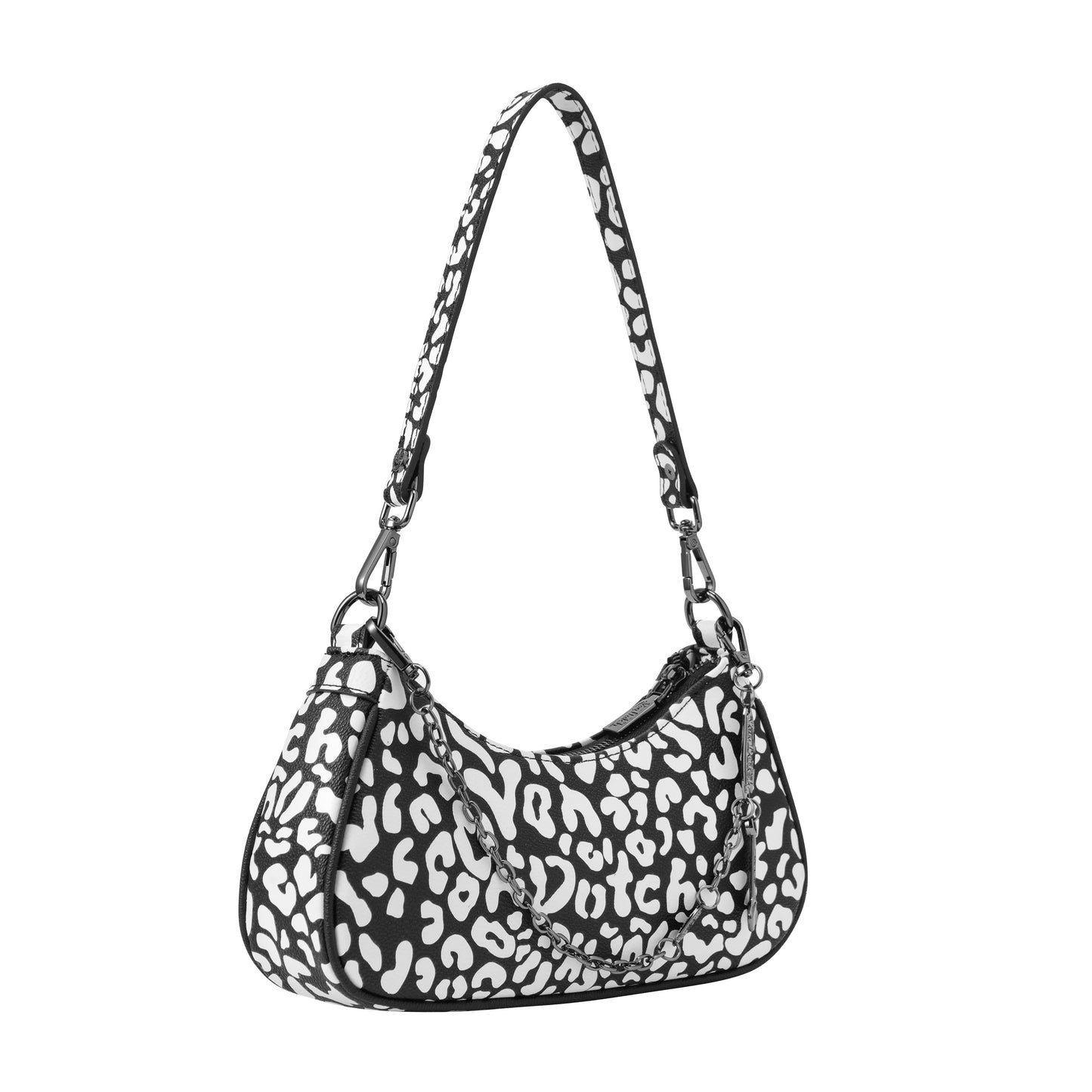 White Cheetah Shoulder Bag