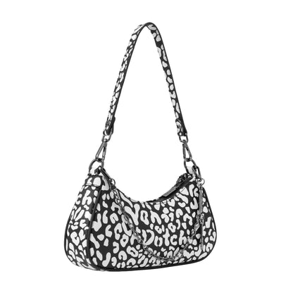 White Cheetah Shoulder Bag