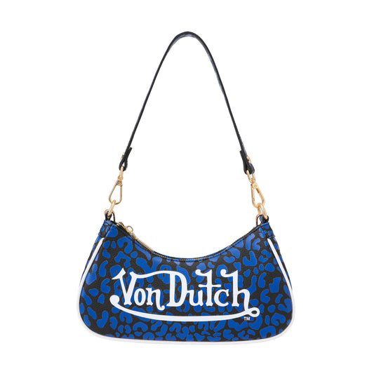 Blue Cheetah Shoulder Bag