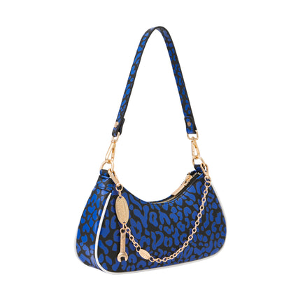 Blue Cheetah Shoulder Bag