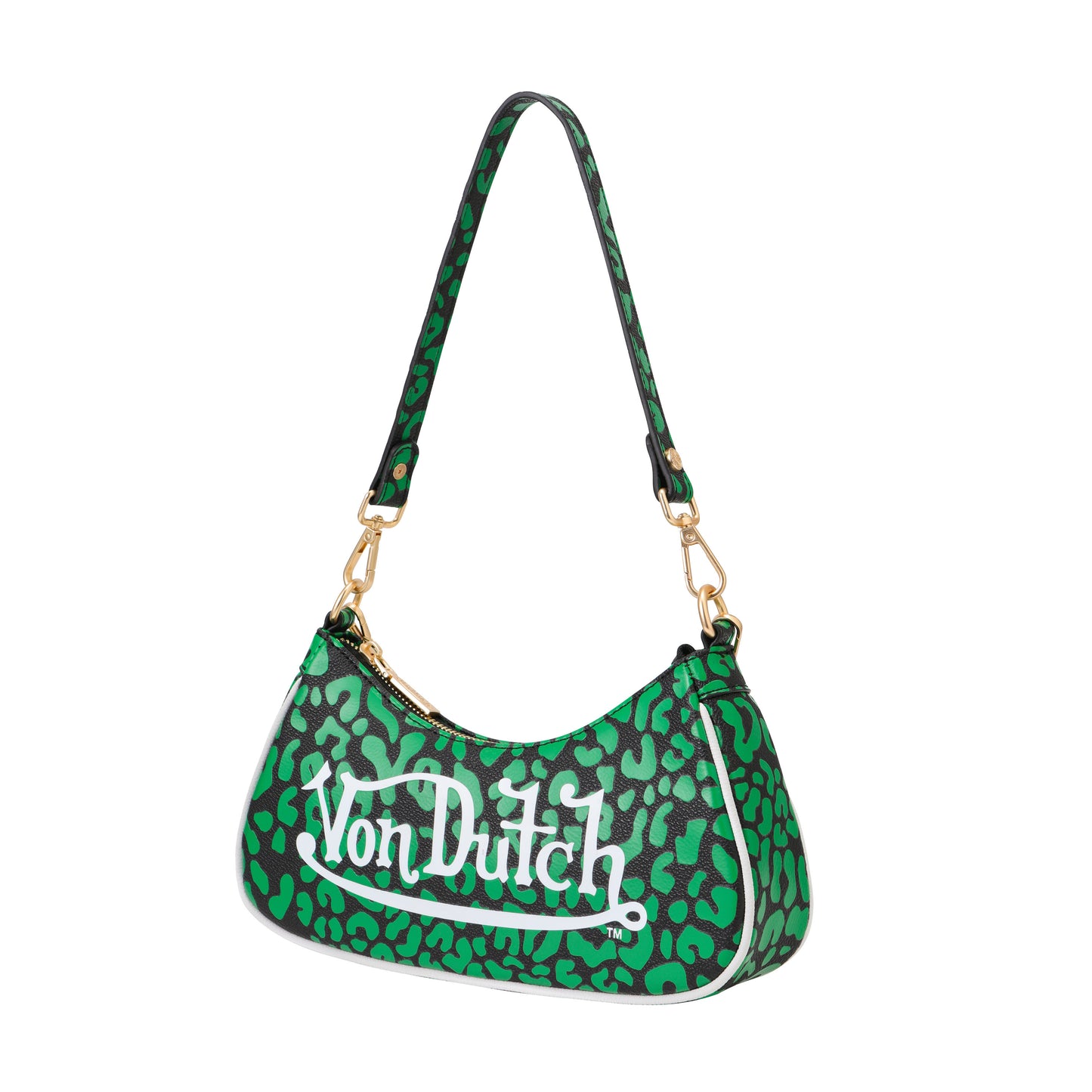 Lime Green Cheetah Shoulder Bag